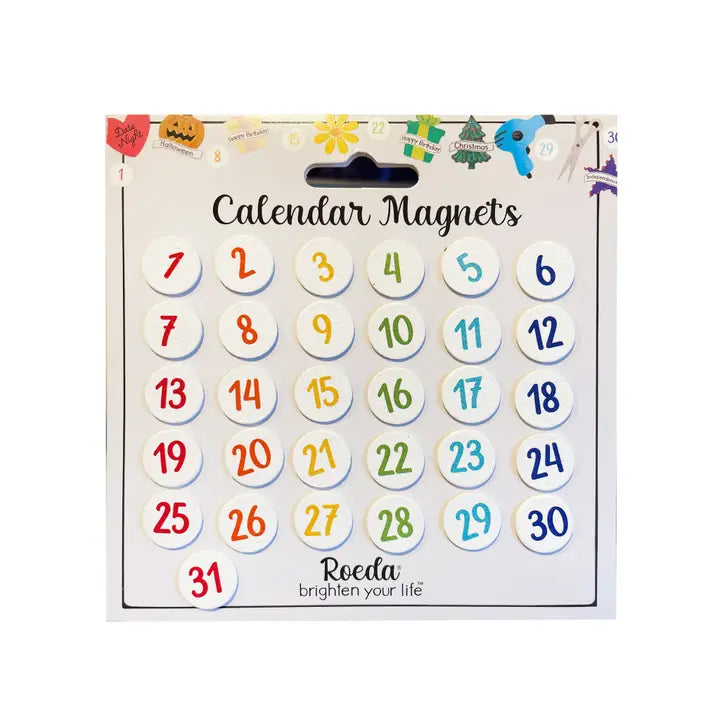 Roeda Studio Calendar Number Magnets, S/31, Scheduling Tools