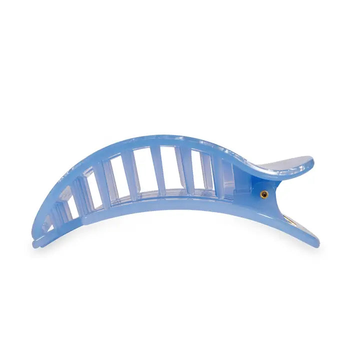Teleties Flat Round Hair Clip | Large | Blue Lagoon