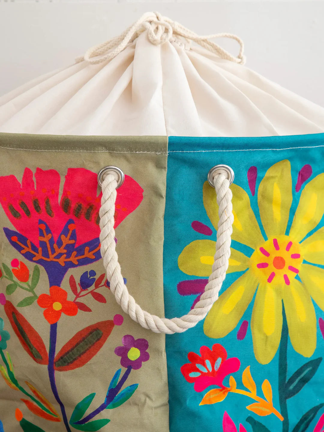 Natural Life Boho Printed Laundry Hamper-Floral