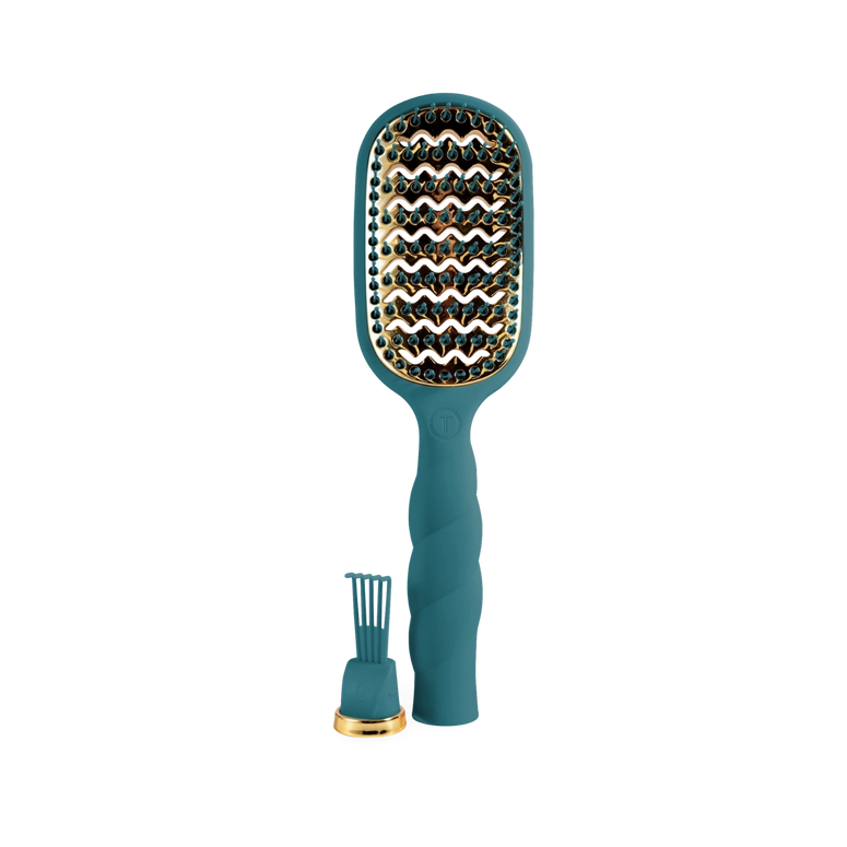 Teleties Vented Hair Brush - Teal with It
