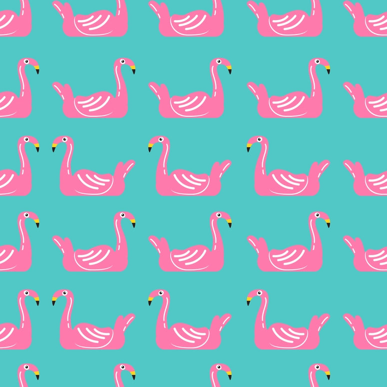 Neoprene Poolside Seating Mats-Flamingo Floats