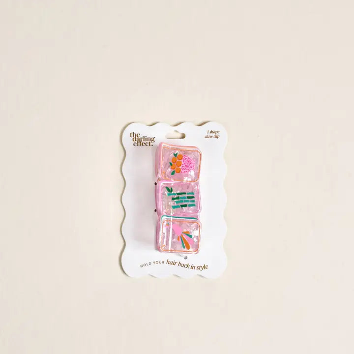 The Darling Effect Shape Up Claw Clip–Mahjong Tiles