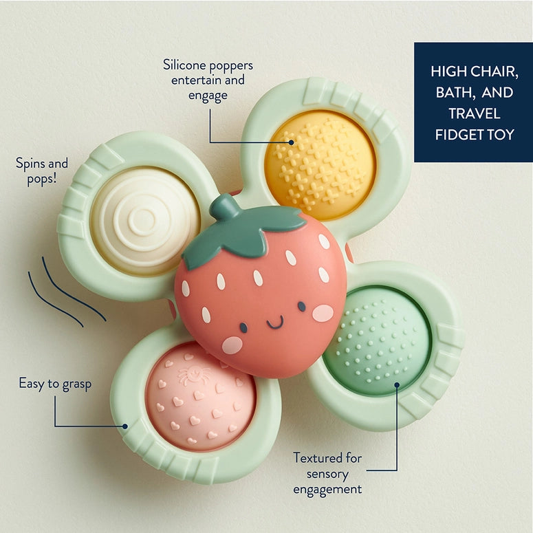 Itzy Ritzy Pop & Whirl™ - Bath + Travel Toy-Strawberry