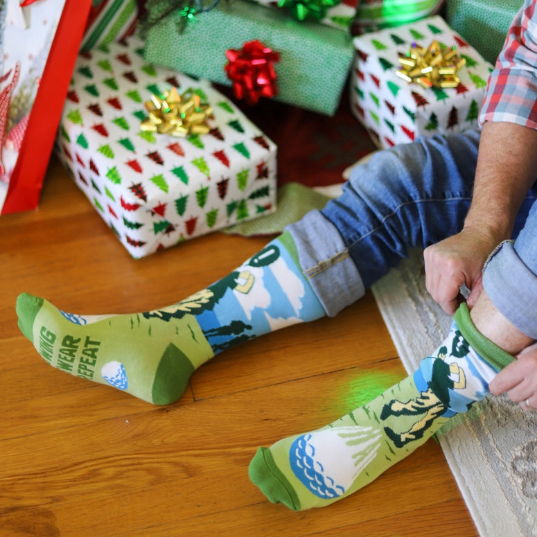 Lavley Swing Swear Repeat Golf Socks