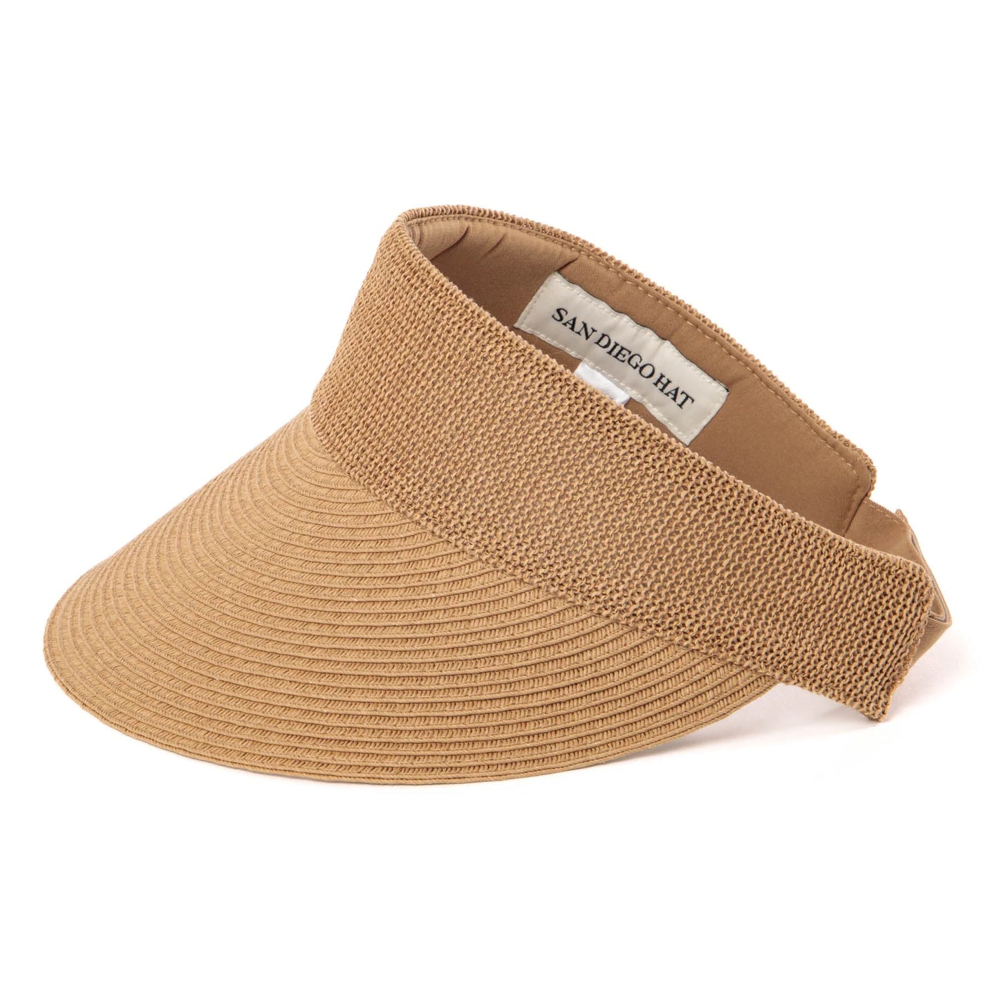 San Diego Hat Monte - Visor with Crochet Crown Panel