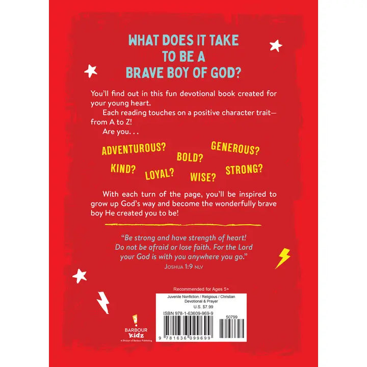 A To Z Devotions For Brave Boys
