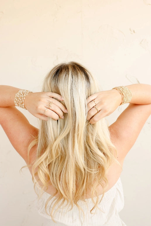 Beaded Blondes Dainty Sutton Bracelet in Gold