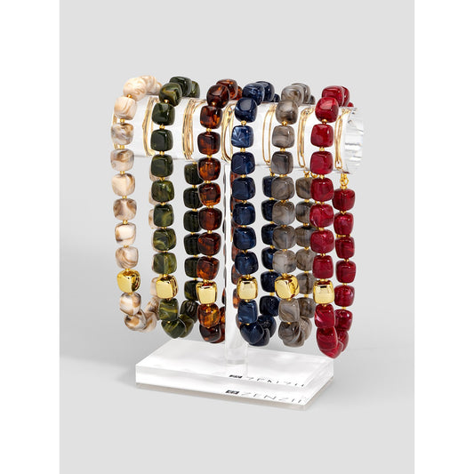 ZENZII Tessa Puffy Square Short Necklace