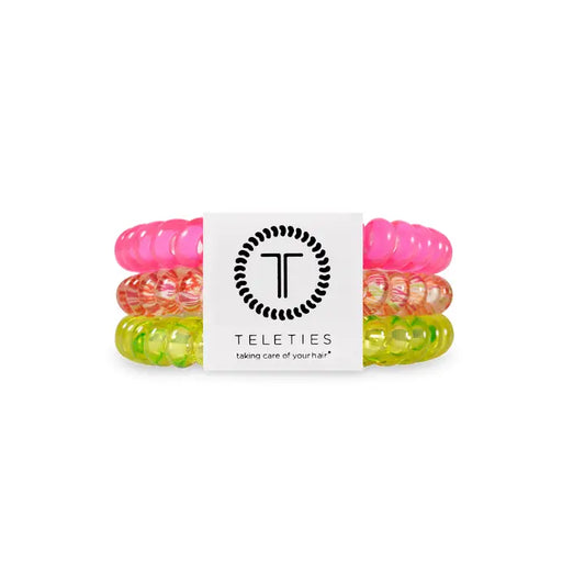 Teleties Spiral Hair Coils | Small | Tropical Punch Hair Ties