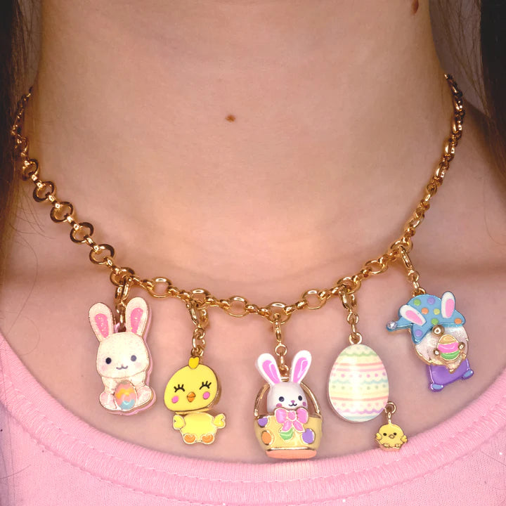 Charm It! Gold Easter Bunny Basket Charm
