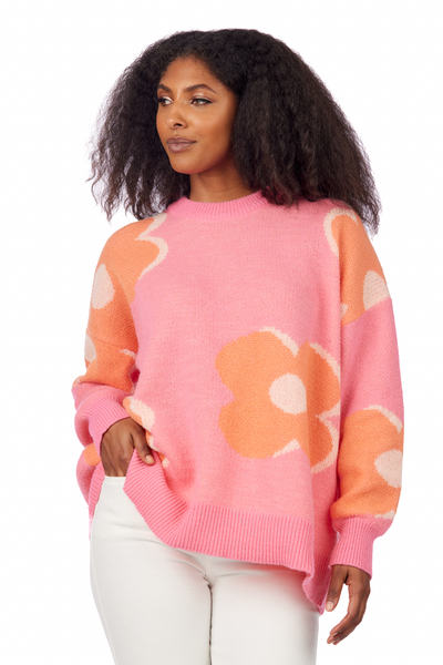 MUD PIE JADIE SWEATER-PINK