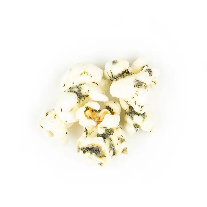 Poppy Dill Pickle Popcorn