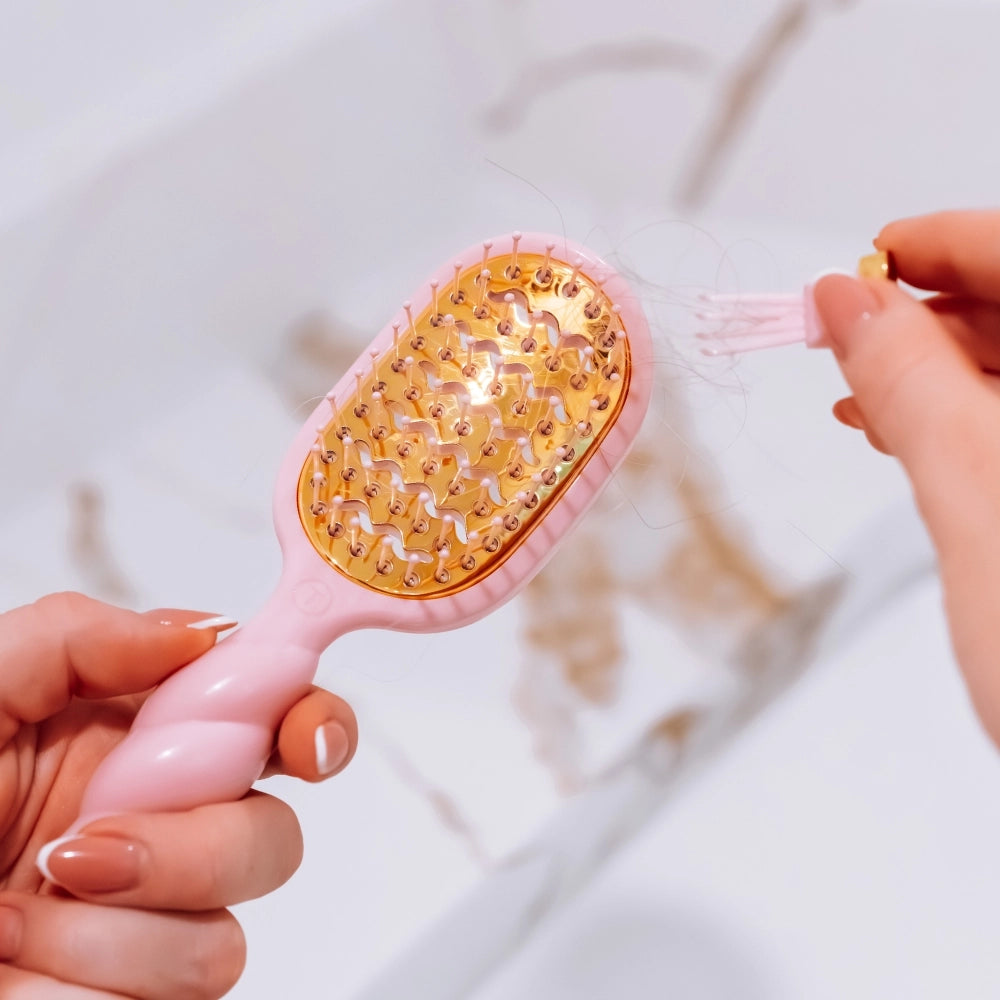 Teleties Mini Vent Brush | Bubblegum Pink