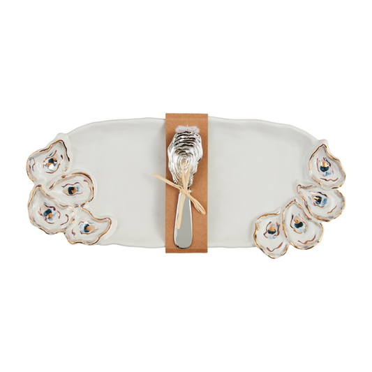 MUD PIE LAYERED OYSTER TRAY AND SPREADER SET