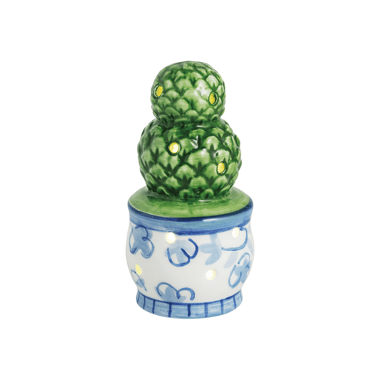 MUD PIE TOPIARY LIGHT-UP SITTER