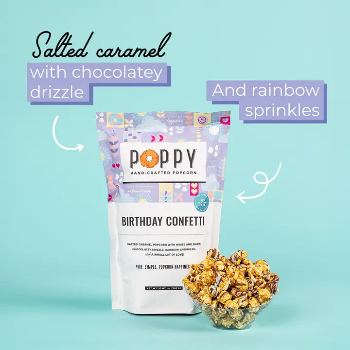 Poppy Popcorn Birthday Confetti