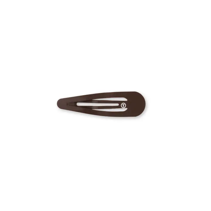 Teleties Snap Clip | Brown | 6 Count