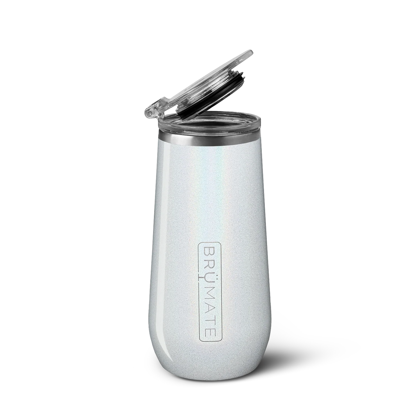 Brumate Champagne Flute-Glitter White