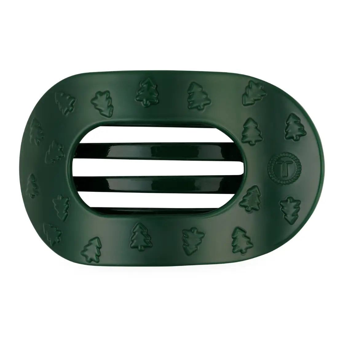 Teleties O Christmas Tree | Small | Flat Round Hair Clip
