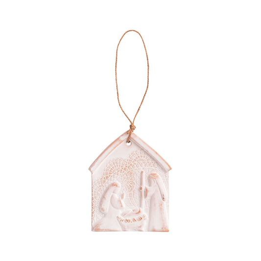 Mud Pie Jesus Is Born Nativity Lace Ornament