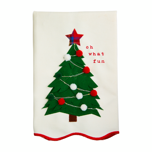 MUD PIE TREE LIGHT-UP TOWEL