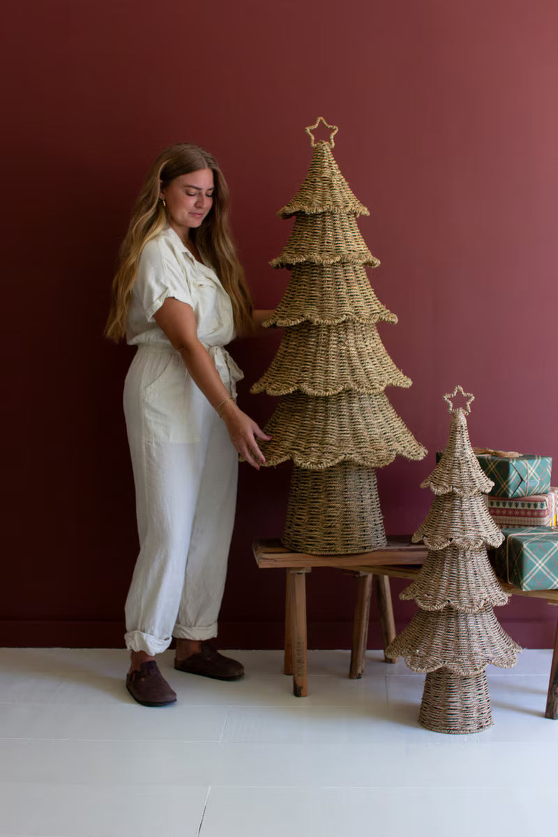 Kalalou Woven Vine Christmas Trees