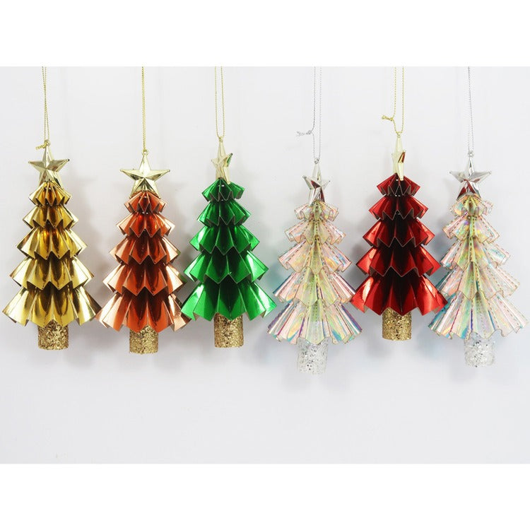 ONE HUNDRED 80 DEGREES Foil Tree Orn, 5 Asst, PVC, 5"