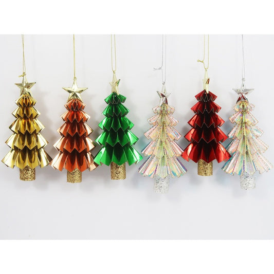 ONE HUNDRED 80 DEGREES Foil Tree Orn, 5 Asst, PVC, 5"