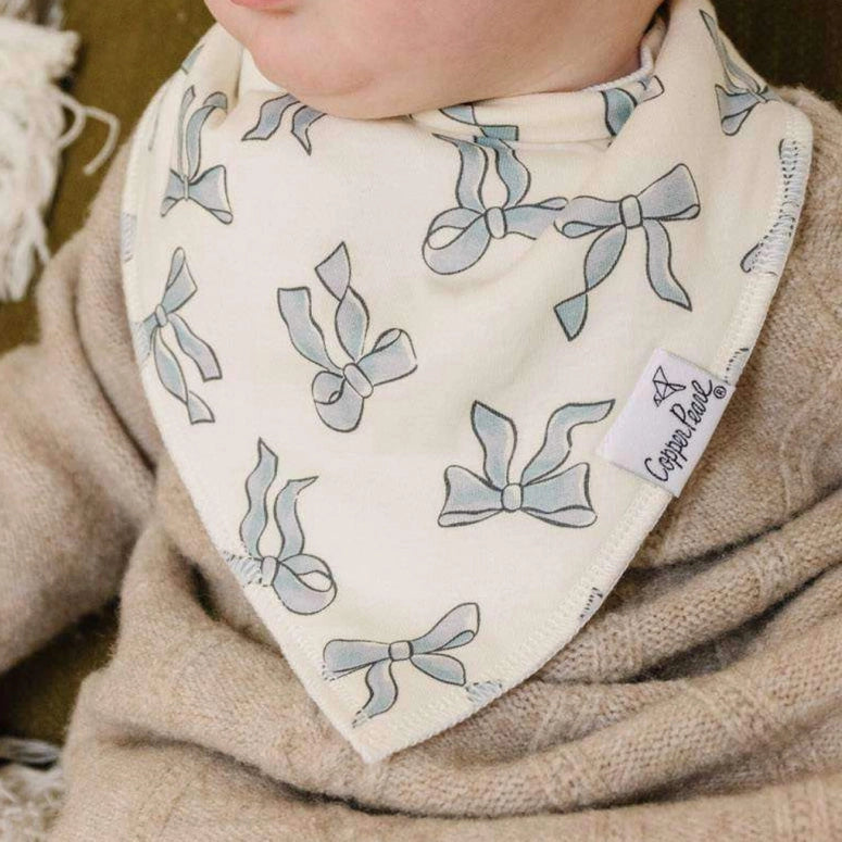 Copper Pearl Baby Bandana Bibs - Gemma in Tan