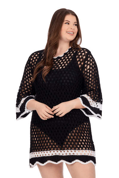 MUD PIE HOOPER CROCHET TUNIC