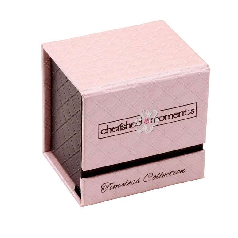 Cherished Moments Girls Sterling Silver Pearl and Cross Baby Bracelet Kids