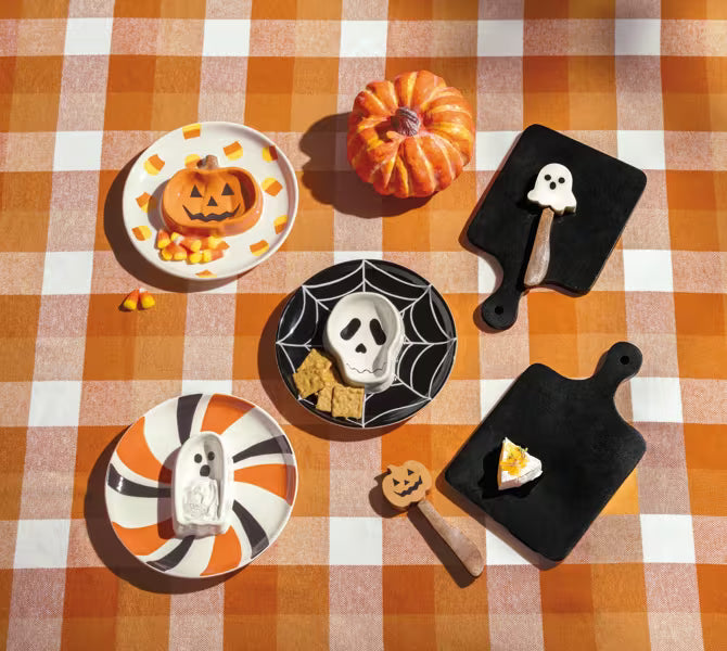 MUD PIE SKULL ROUND DISH