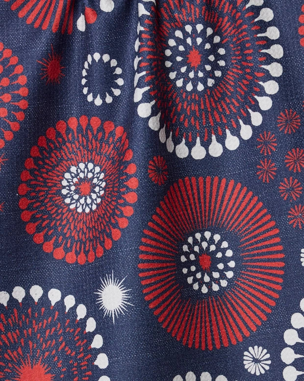 Geometry Freedom Sparks Tea Towel