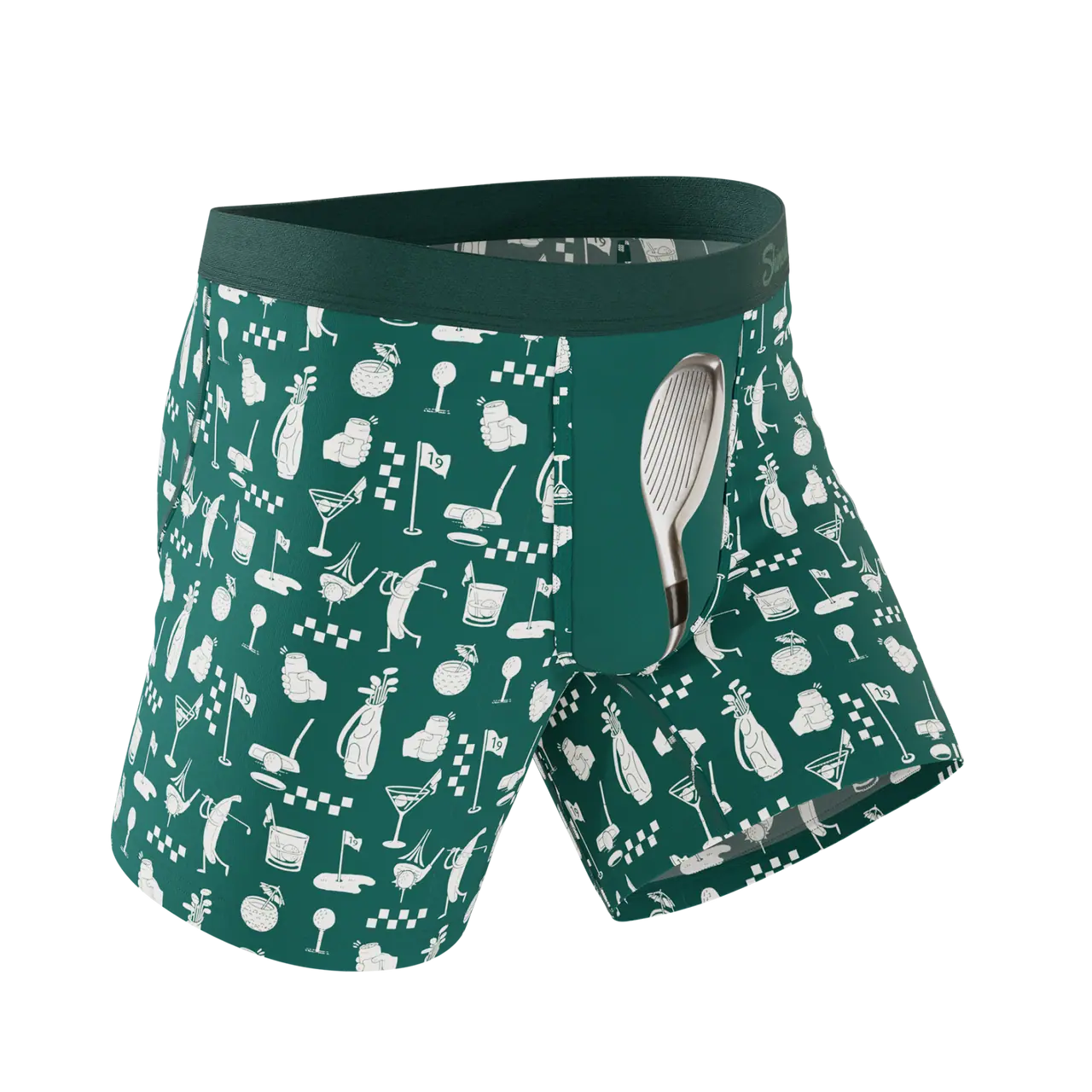 Shinesty The Mulligan - Green Golf Ball Hammock® Pouch Underwear