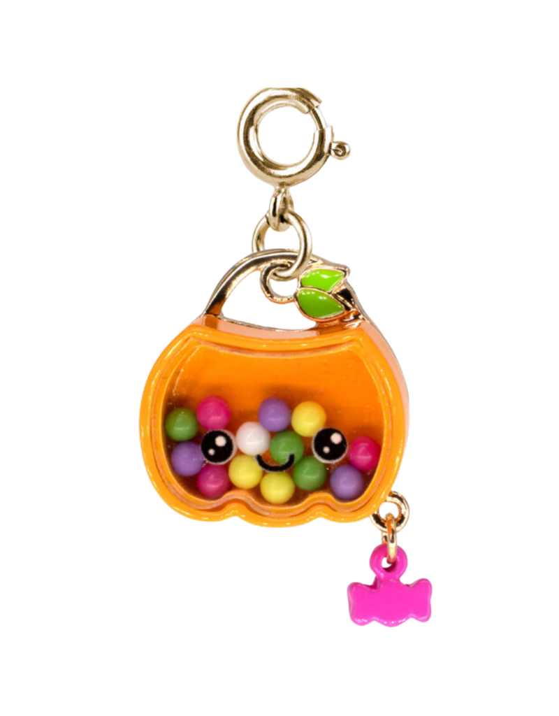 CHARM IT! Gold Trick-or-Treat Pumpkin Shaker Charm