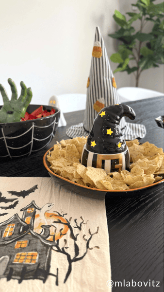 MUD PIE SMALL BEADED WITCH HAT SITTER