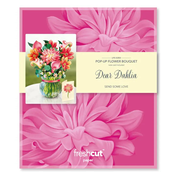 Freshcut Paper Dear Dahlia Pop-Up Flower Bouquet