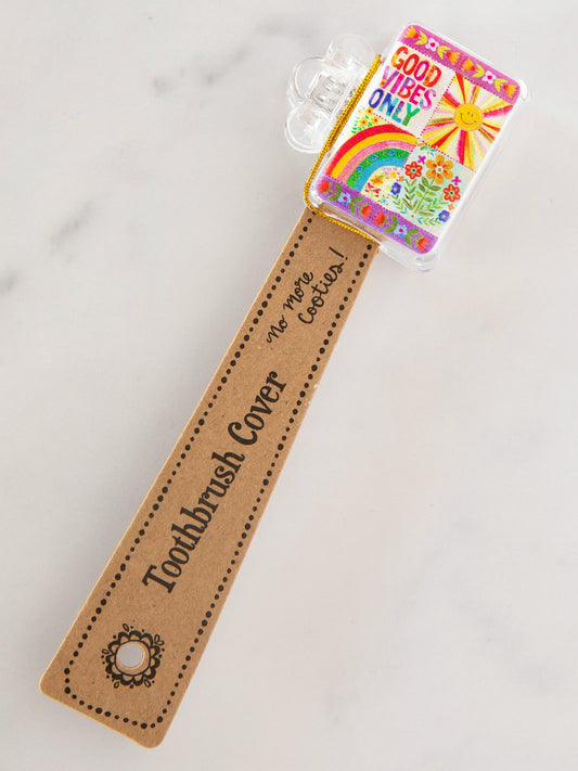 Natural Life Toothbrush Cover - Good Vibes Only