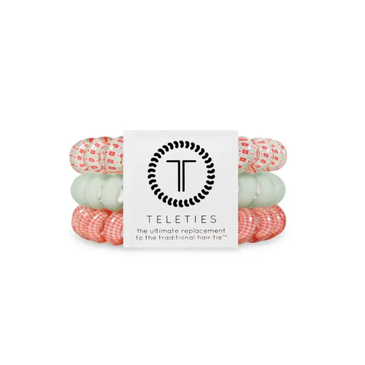 Teleties Spiral Hair Coil | Large | Calming Coral