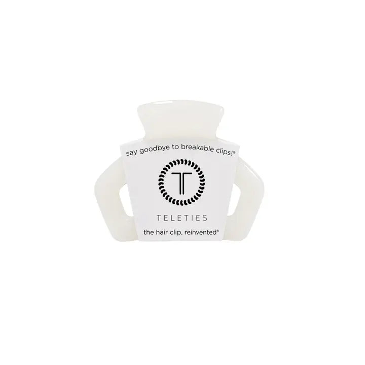 Teleties Open Coconut White | Petite | Hair Clip