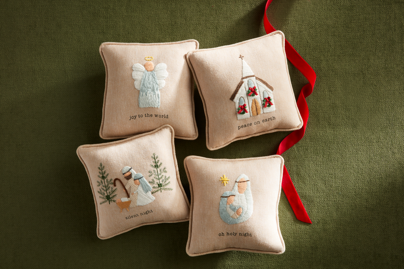 MUD PIE SILENT NIGHT MINI PILLOW