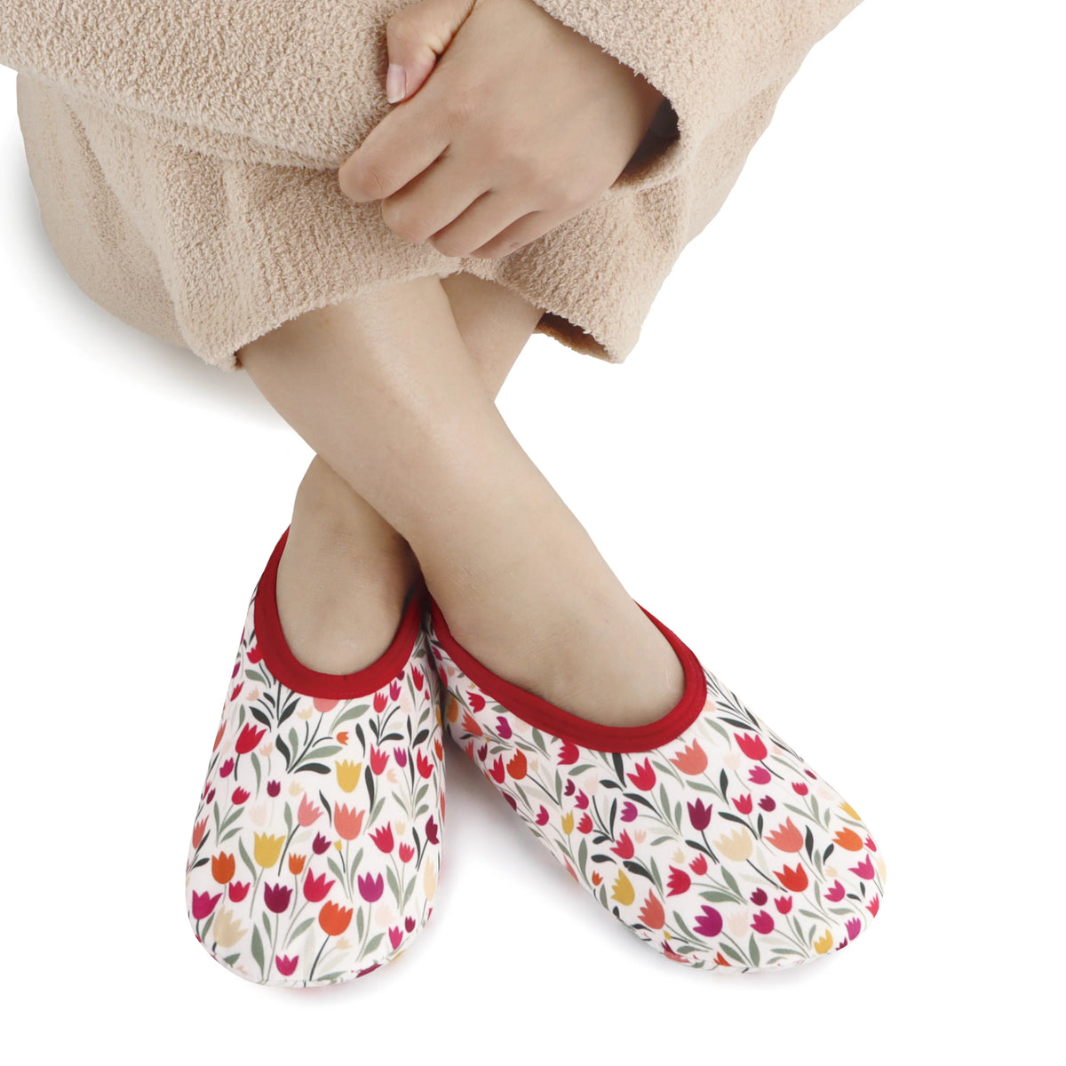 Womens Skinnies Slippers Tulips
