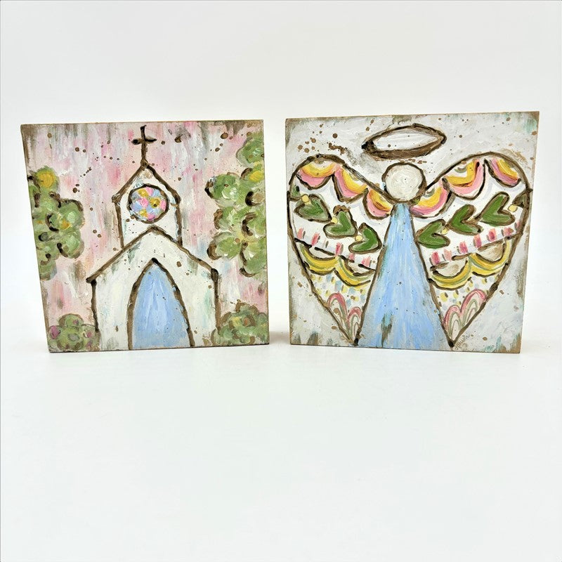 TradeCie 6x1x6" Handpainted Mdf Table Sign