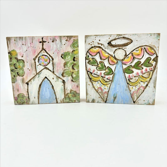 TradeCie 6x1x6" Handpainted Mdf Table Sign