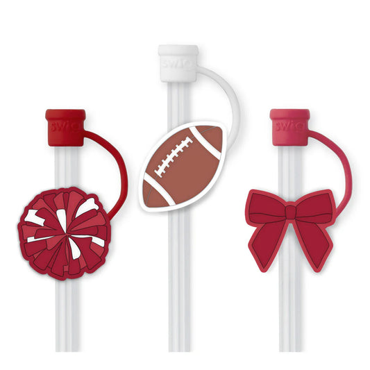 Swig Life WE'VE GOT SPIRIT CRIMSON Straw Topper Set