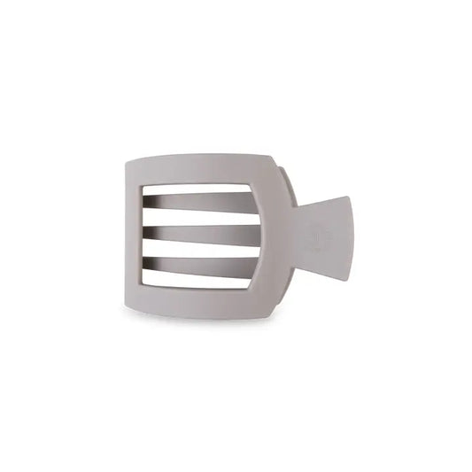 Teleties Square Flat Hair Clip | Small | Silver Flames