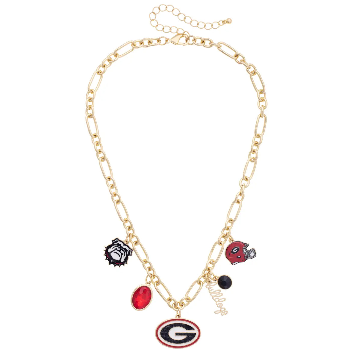 Canvas Style Georgia Bulldogs Gameday Charm Necklace