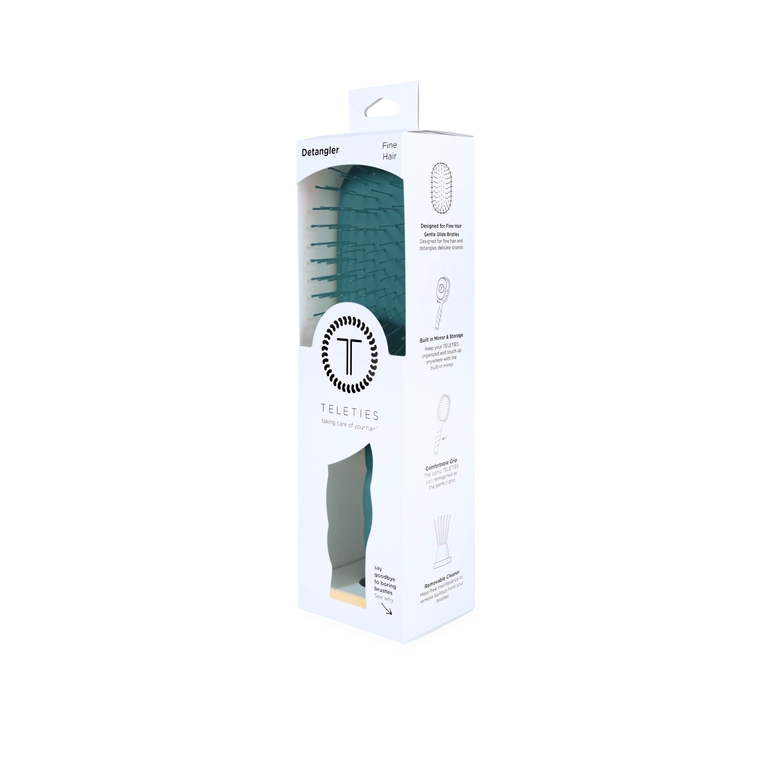 Teleties Detangler Hair Brush For Fine Hair - Teal with It