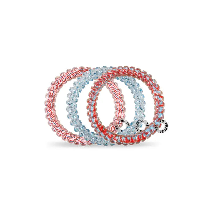 Teleties Spiral Hair Coils | Small | Freedom To Sparkle Hair Ties