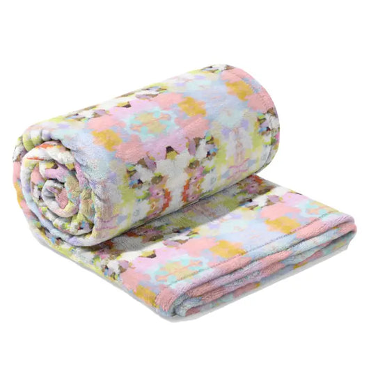 Laura Park Designs Brooks Avenue Pink Fleece Blanket